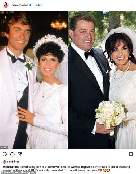 Marie Osmond, 63, shares RARE photo with husband on。